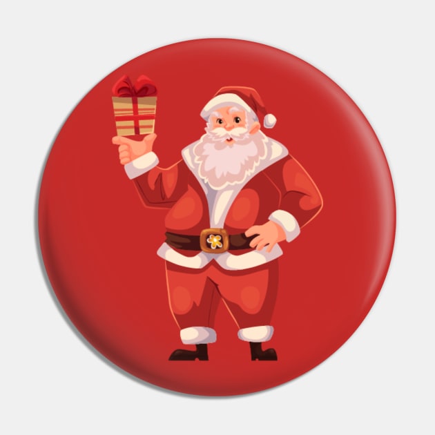 Santa Clause - T-Shirt Pin by tylwerrt