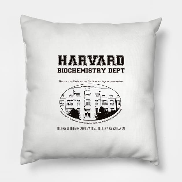 Fringe Harvard BioChemistry Department Pillow by joefixit2