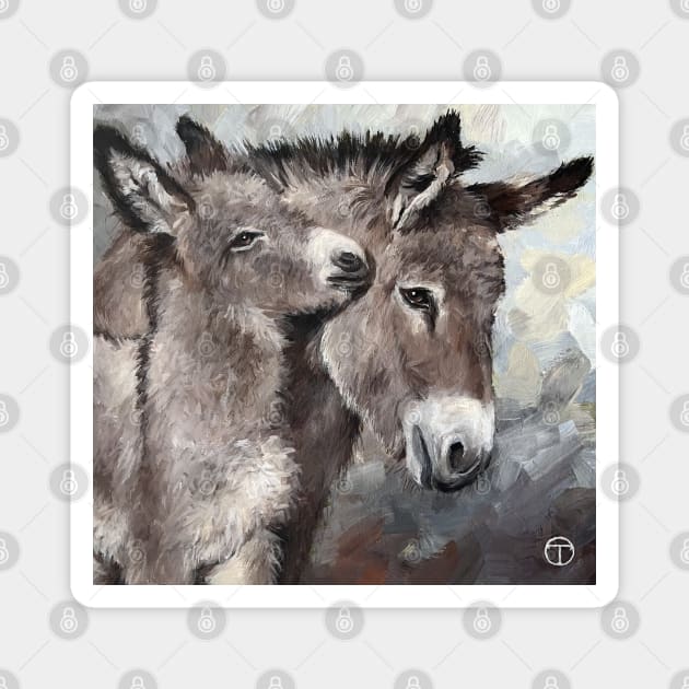 Two Donkeys Magnet by olia-tomkova
