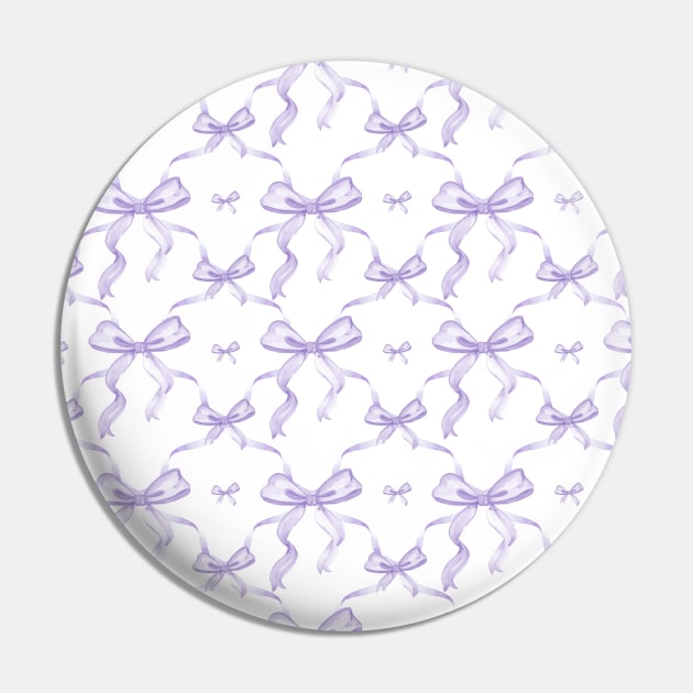 Aesthetic Pastel Lilac Ribbons and bows in watercolor Pin by YourGoods