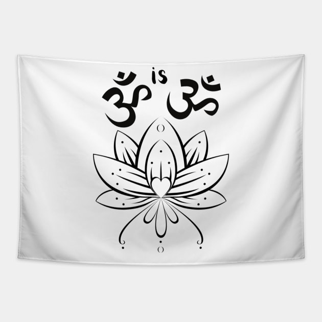 Om is Om Lotus Tapestry by Foxydream