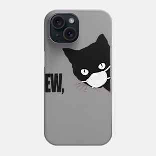 Funny Black Cat  t-shirt Phone Case