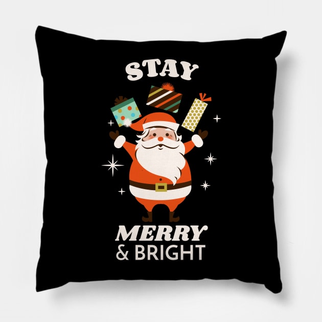 Stay Merry & Bright Pillow by MCAL Tees