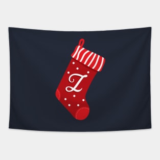 Christmas Stocking with Letter Z Tapestry