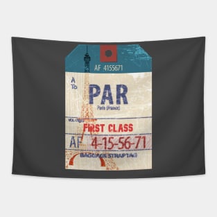 Paris France luggage tag Tapestry