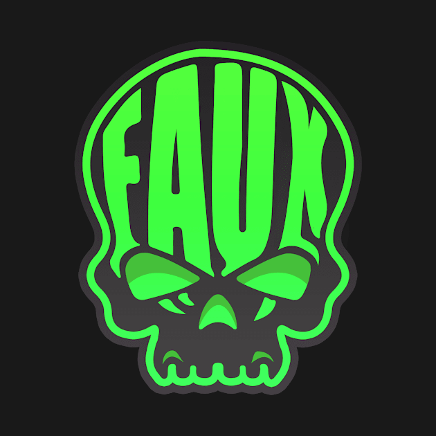 Faux Skull - Green by Faux_Freedom