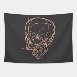 Skull Drawing Tapestry