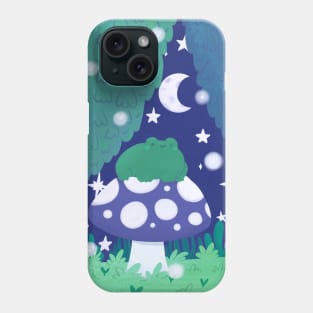 Frog on a toadstool Phone Case