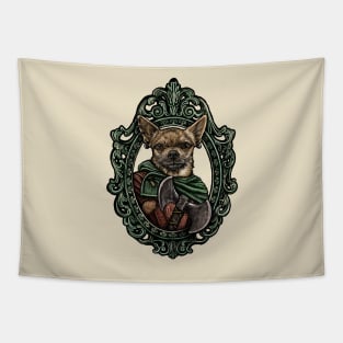 Dog Cameo: Battle Axe Chihuahua Tapestry