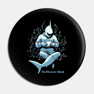 The Fin-Fluencer | A Shark T-Shirt Pin