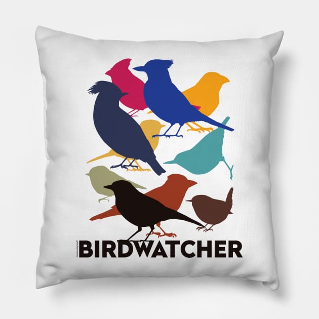 Birdwatcher Pillow by kataszep