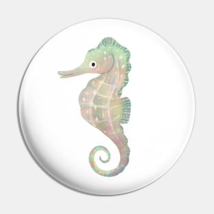 Rainbow Seahorse Pin