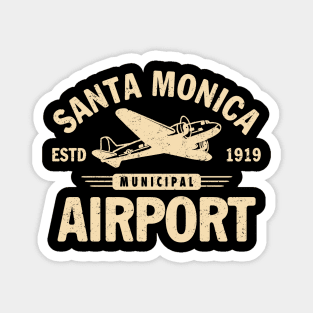 Santa Monica Airport by Buck Tee Originals Magnet