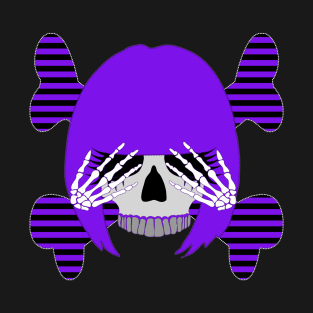 Girl Skull with Skeleton Hands T-Shirt