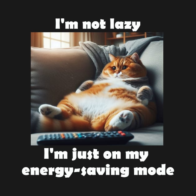 I'm not lazy, I'm just on my energy-saving mode by grazkaa