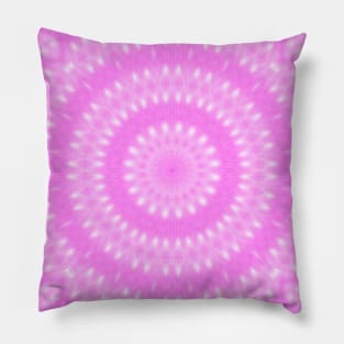 delicate kaleidoscope in pretty pink Pillow