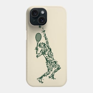 Tennis Player Illustration Phone Case