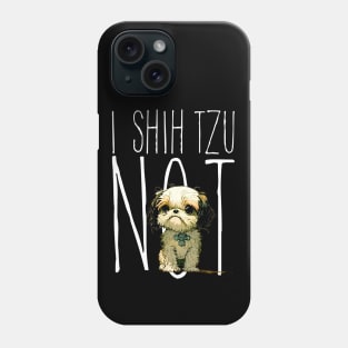 I Shih Tzu Not on a Dark Background Phone Case