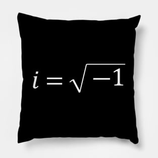 The Imaginary Unit i (White) Pillow