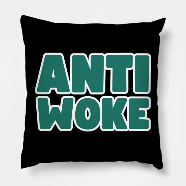 Anti Woke Pillow by la chataigne qui vole ⭐⭐⭐⭐⭐