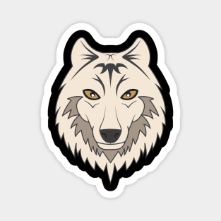 White Wolf Magnet