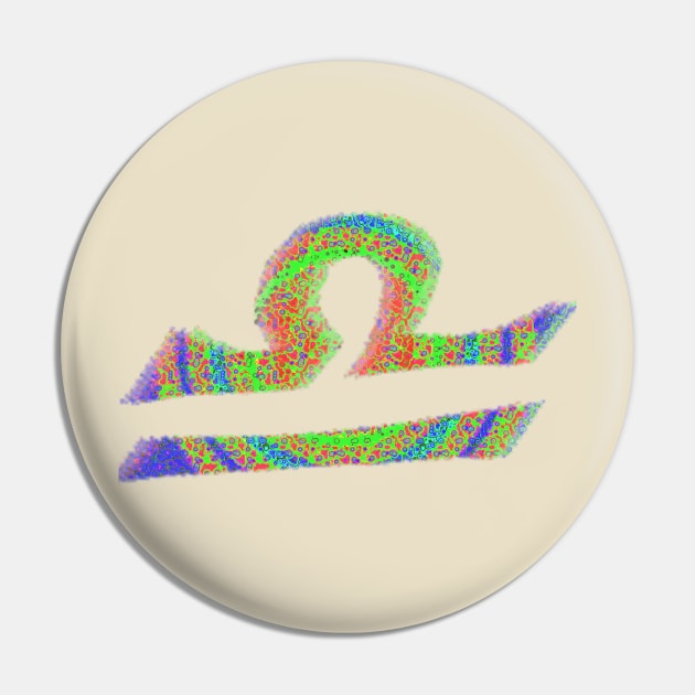 Libra Psychedelic Pin by indusdreaming