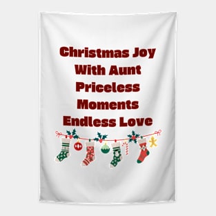 Christmas joy with Aunt: Priceless moments, endless love Tapestry