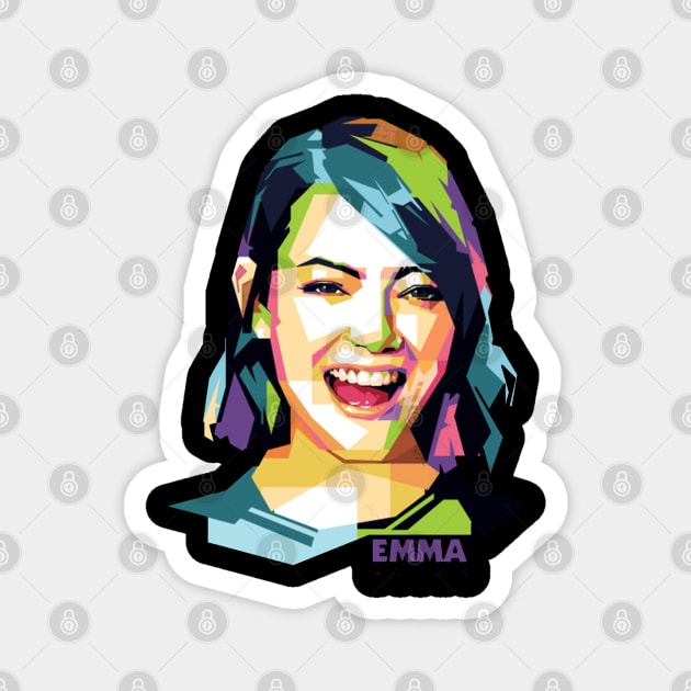 Celebrity Emma Stone Magnet by MelCerries