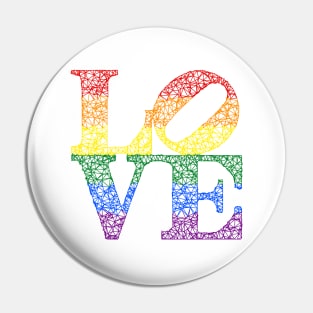 LOVE (Robert Indiana) Pin