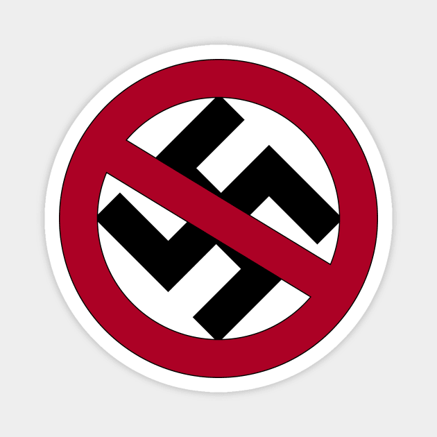 NO nazis Magnet by Doc Multiverse Designs