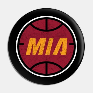 Miami Vintage Basketball Pin