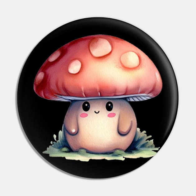 Little Cuties - Good Mushroom Pin by CAutumnTrapp