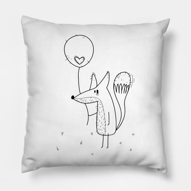 Fox Pillow by coclodesign