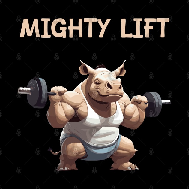 Mighty lift gym motivation by Patterns-Hub