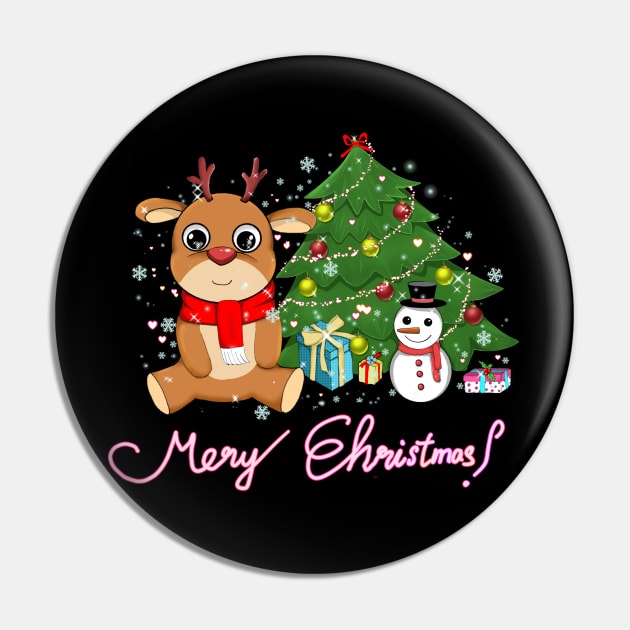 Merry Christmas Pin by  Chirido_Bin