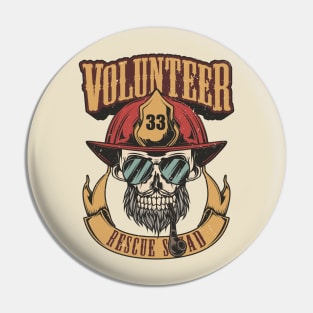Volunteer Rescue Squad Pin