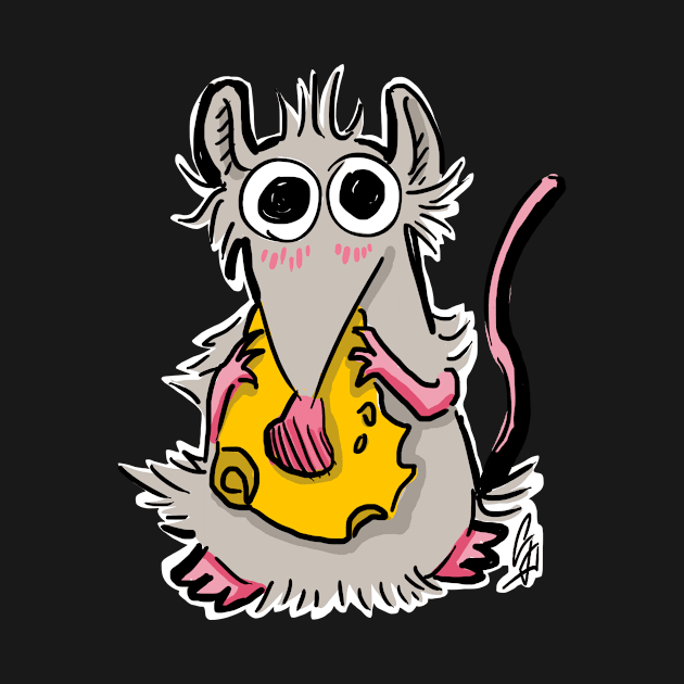 Mouse with cheese by GrunpyFrog