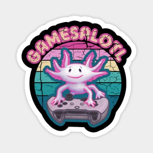 Gamesalotl Axolotl Gaming Magnet