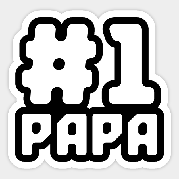 Mens Number One Papa - #1 Fathers Day Cool Cute Fathers Day Gift funny - Number One Papa 1 Fathers Day Cute - Sticker | TeePublic Mens Number One Papa - #1 Fathers Day Cool Cute Fathers Day Gift funny - Number One Papa 1 Fathers Day Cute - Sticker | TeePublic