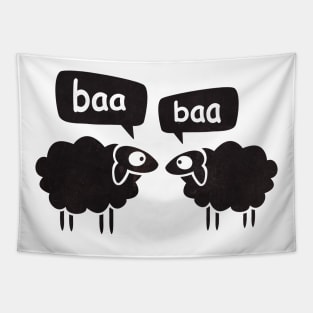 Baa Baa Black Sheep Tapestry