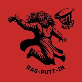 Rasputtin's Unstoppable Disc Golf Adventure - Comical Tee T-Shirt