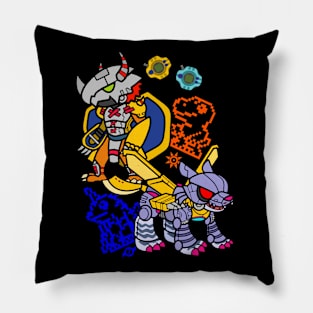 Digital Battle Warriors Pillow