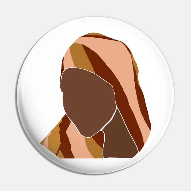 Black African Woman Pin by MutchiDesign