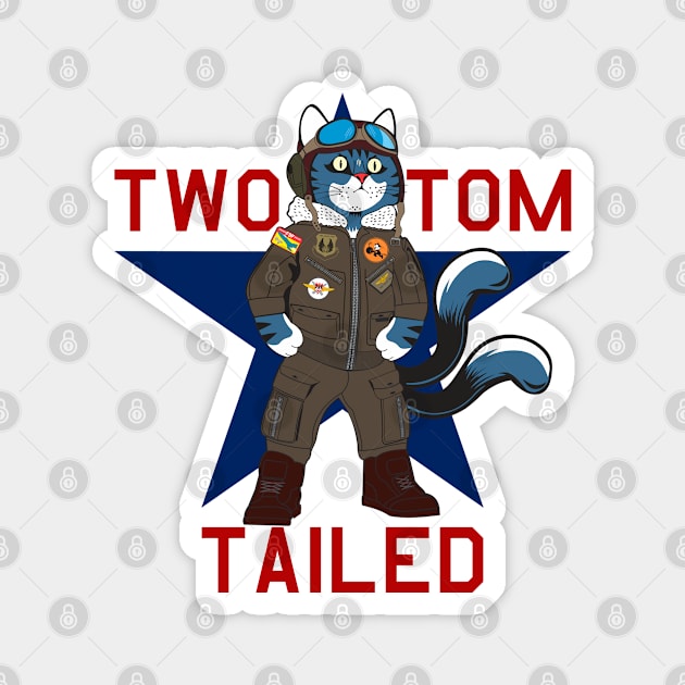 Two Tailed Tom - - Pilot Star - - Tagged Magnet by Two Tailed Tom