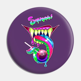 Sweet! Neon Candy Mouth Pin