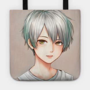 Green hair tomboy anime girl Tote