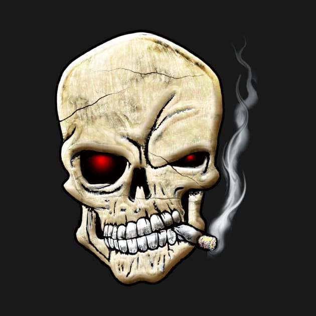 Smokin' Skull by the Mad Artist