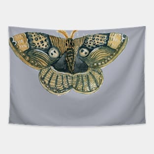 Watercolor Brahmin Moth Tapestry