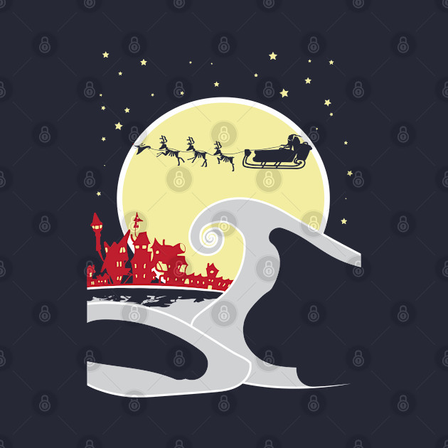 Spooky Christmas Night - Nightmare Before Christmas - Phone Case