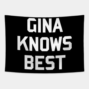 Gina Knows Best Tapestry